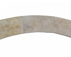 Travertin Beige Margelle Courbe 150/30,5 3 cm Droit 2