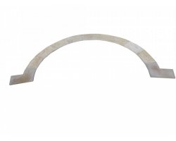 Travertin Beige Margelle Courbe 150/33 3 cm Droit