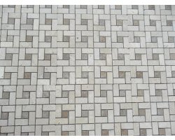 Travertin Beige & Noce Mosaïque Target Antique 2