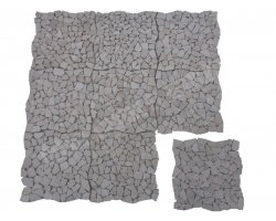 Travertin Beige Clair Mosaïque Galet Antique 2