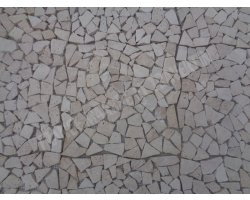 Travertin Beige Clair Mosaïque Galet Antique 2