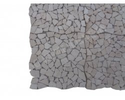Travertin Beige Clair Mosaïque Galet Antique 2