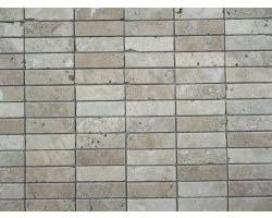 Travertin Beige Mosaïque 3x10 cm Antique   2