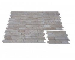 Travertin Beige Mosaïque Bande Libre Adouci 2