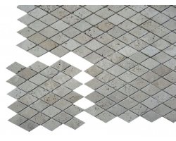Travertin Beige Mosaïque Losange Antique  2