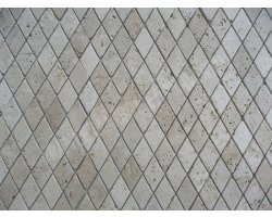 Travertin Beige Mosaïque Losange Antique  2