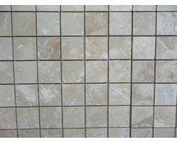 Travertin Ivoire Mosaïque 4,8x4,8 cm Adouci  2