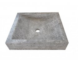 Travertin Silver Évier 50x50 10 cm Adouci 2