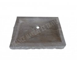 Travertin Walnut Évier 50x70 10 cm Adouci 2