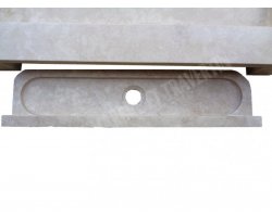 Travertin Beige Évier Design 80x50 12 cm Adouci 2