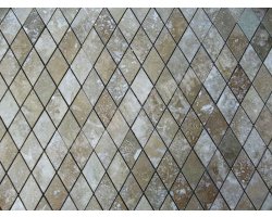 Travertin Beige Mosaïque Losange Adouci  2