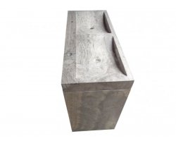 Travertin Silver Evier 120x50 10 cm Meuble 2 Bacs 2