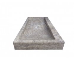Travertin Silver Évier 120x50 10 cm Adouci 2