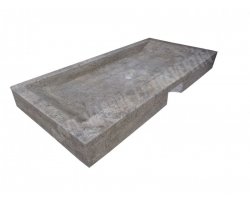 Travertin Silver Évier 120x50 10 cm Adouci 2