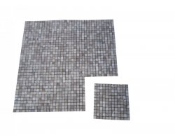 Travertin Beige & Noce Mosaïque 2,3x2,3 cm Antique  2