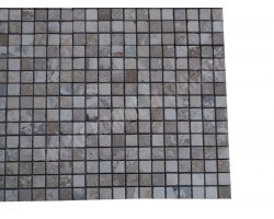 Travertin Beige & Noce Mosaïque 2,3x2,3 cm Antique  2