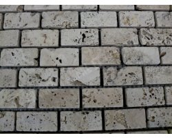 Travertin Beige Mosaïque 2,3x4,8 cm Antique 2