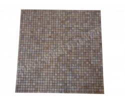 Travertin Jaune & Rose Mosaïque 2,3x2,3 cm Antique 2