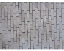 Travertin Beige Clair Mosaïque 2,3x4,8 cm  2
