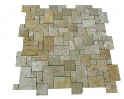 Travertin Jaune Mosaïque Big Opus Romain Antique 2