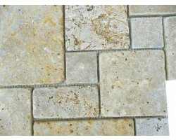 Travertin Jaune Mosaïque Big Opus Romain Antique 2