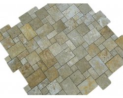 Travertin Jaune Mosaïque Big Opus Romain Antique 2