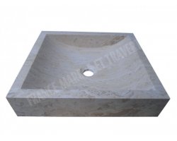 Travertin Beige Evier 45x40 10 cm Adouci 2