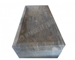 Travertin Silver Evier 100x50 10 cm Meuble 1 Bac  2