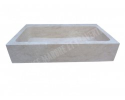 Travertin Beige Evier 100x60 20 cm 2