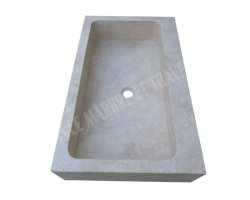 Travertin Beige Evier 100x60 20 cm 2