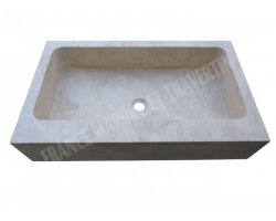 Travertin Beige Evier 100x60 20 cm 2