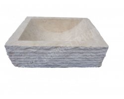 Travertin Beige Évier 40x50x15 cm Adouci 2
