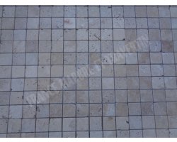 Travertin Beige Mosaïque 4,8x4,8 cm Antique 2