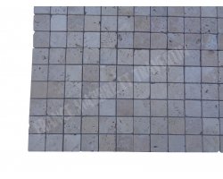 Travertin Beige Mosaïque 4,8x4,8 cm Antique 2