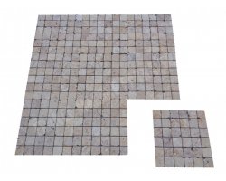 Travertin Jaune Mosaïque 4,8x4,8 cm Antique  2