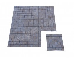 Travertin Noce Mosaïque 4,8x4,8 cm Antique 2