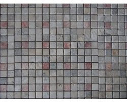 Travertin Silver & Rose Mosaïque 2,3x2,3 cm Antique 2