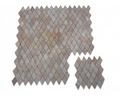 Travertin Jaune Mosaïque Losange Antique  2