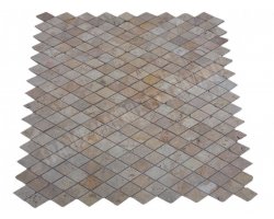Travertin Jaune Mosaïque Losange Antique  2