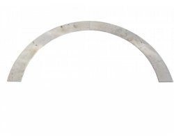 Travertin Beige Margelle Courbe 150/25 3 cm Arrondi