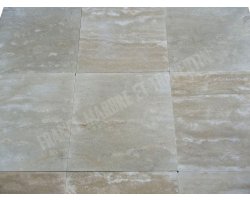 Travertin Beige Nuance Veine 40x40 2 cm Poli 2