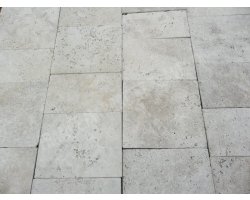 Travertin Beige Nuance Bande Libre 1,2 cm Antique  2