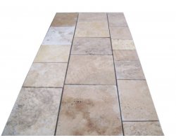 Travertin Beige Nuance Bande Libre 3 Largeur 3 cm Antique 2