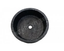 Marbre Noir Vasque Cylindre Poli