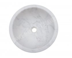 Marbre Carrara Blanc Turque Vasque Mini Bol Poli
