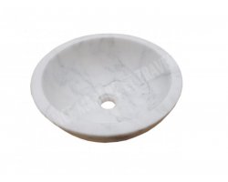 Marbre Carrara Blanc Turque Vasque Mini Bol Poli 2