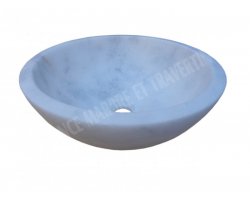 Marbre Blanc Vasque Bol Poli 2