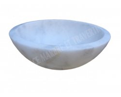 Marbre Blanc Vasque Bol Poli 2