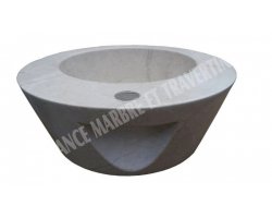 Marbre Beige Marfil Vasque Croissant Poli 2