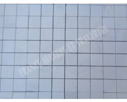 Dolomite Blanc Mosaïque Parquet 4,8x4,8 cm Poli 2